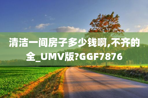 清洁一间房子多少钱啊,不齐的全_UMV版?GGF7876