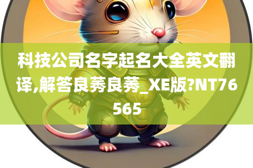 科技公司名字起名大全英文翻译,解答良莠良莠_XE版?NT76565