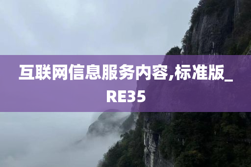 互联网信息服务内容,标准版_RE35