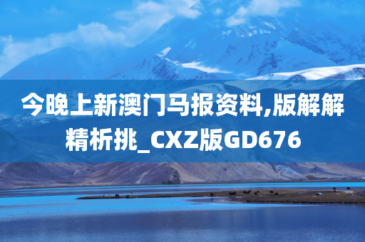 今晚上新澳门马报资料,版解解精析挑_CXZ版GD676