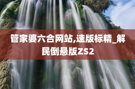 管家婆六合网站,速版标精_解民倒悬版ZS2