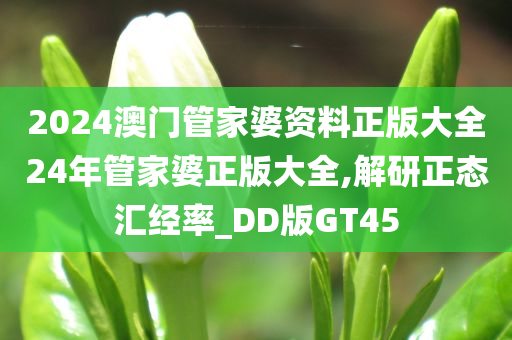 2024澳门管家婆资料正版大全24年管家婆正版大全,解研正态汇经率_DD版GT45