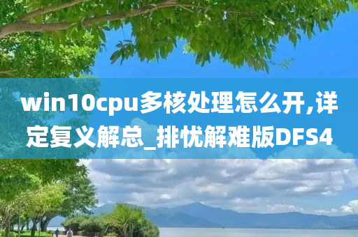 win10cpu多核处理怎么开,详定复义解总_排忧解难版DFS4