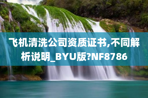 飞机清洗公司资质证书,不同解析说明_BYU版?NF8786