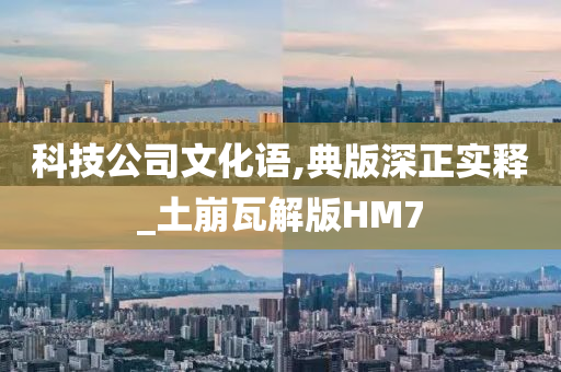 科技公司文化语,典版深正实释_土崩瓦解版HM7