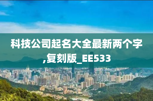 科技公司起名大全最新两个字,复刻版_EE533