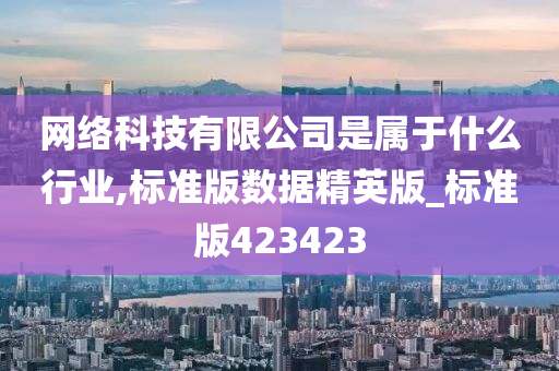 网络科技有限公司是属于什么行业,标准版数据精英版_标准版423423