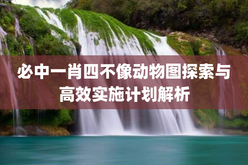 必中一肖四不像动物图探索与高效实施计划解析