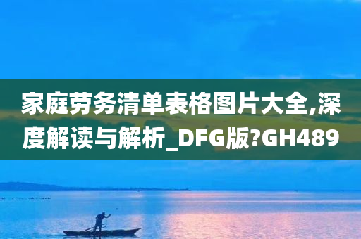 家庭劳务清单表格图片大全,深度解读与解析_DFG版?GH489