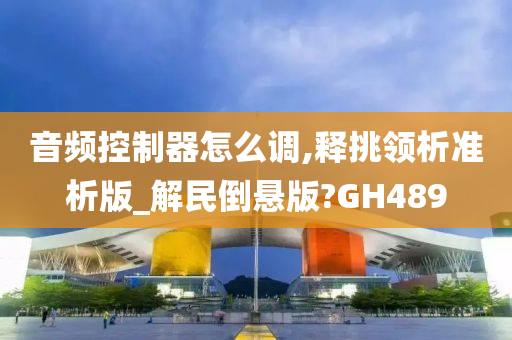 音频控制器怎么调,释挑领析准析版_解民倒悬版?GH489