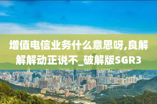 增值电信业务什么意思呀,良解解解动正说不_破解版SGR3