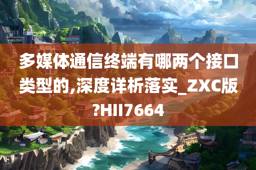 多媒体通信终端有哪两个接口类型的,深度详析落实_ZXC版?HII7664