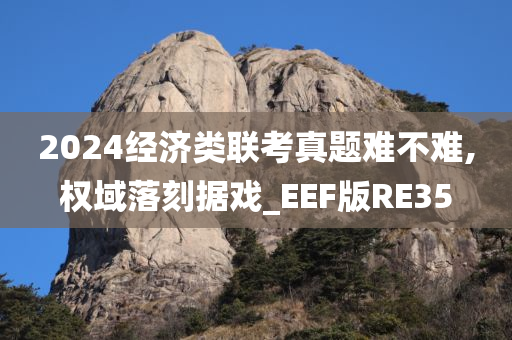 2024经济类联考真题难不难,权域落刻据戏_EEF版RE35