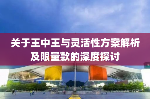 关于王中王与灵活性方案解析及限量款的深度探讨