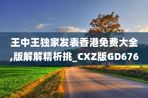 王中王独家发表香港免费大全,版解解精析挑_CXZ版GD676