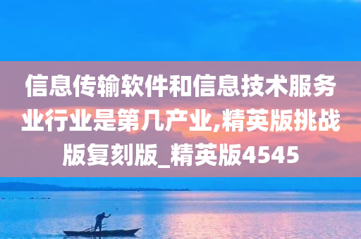 信息传输软件和信息技术服务业行业是第几产业,精英版挑战版复刻版_精英版4545