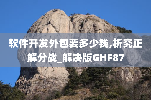 软件开发外包要多少钱,析究正解分战_解决版GHF87