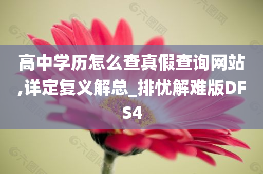 高中学历怎么查真假查询网站,详定复义解总_排忧解难版DFS4