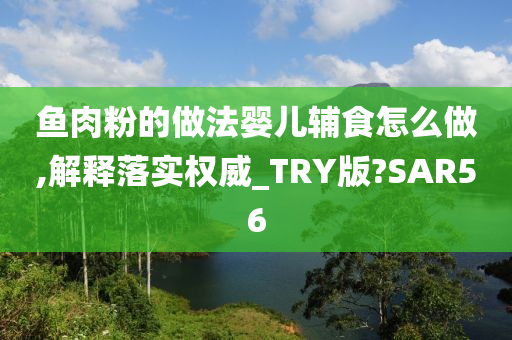 鱼肉粉的做法婴儿辅食怎么做,解释落实权威_TRY版?SAR56