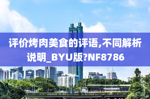 评价烤肉美食的评语,不同解析说明_BYU版?NF8786