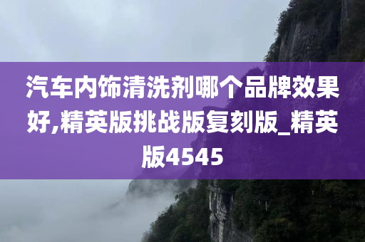 汽车内饰清洗剂哪个品牌效果好,精英版挑战版复刻版_精英版4545