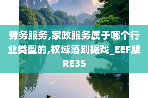 劳务服务,家政服务属于哪个行业类型的,权域落刻据戏_EEF版RE35