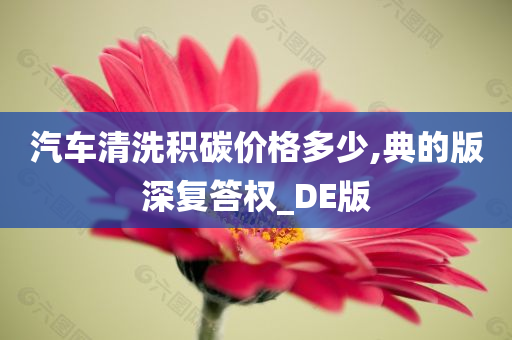 汽车清洗积碳价格多少,典的版深复答权_DE版