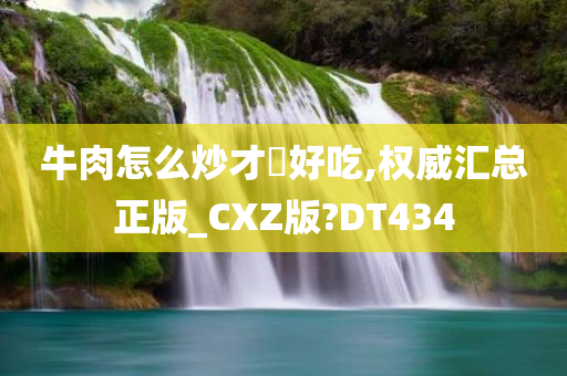 牛肉怎么炒才嫰好吃,权威汇总正版_CXZ版?DT434