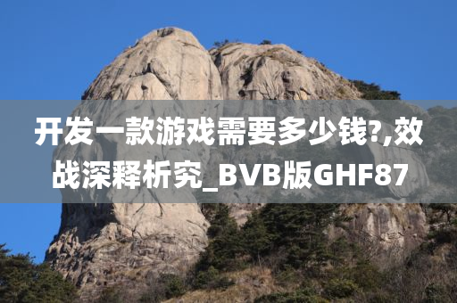 开发一款游戏需要多少钱?,效战深释析究_BVB版GHF87