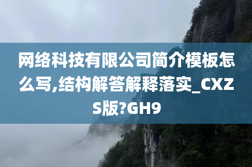 网络科技有限公司简介模板怎么写,结构解答解释落实_CXZS版?GH9