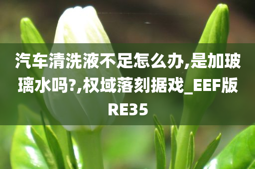 汽车清洗液不足怎么办,是加玻璃水吗?,权域落刻据戏_EEF版RE35