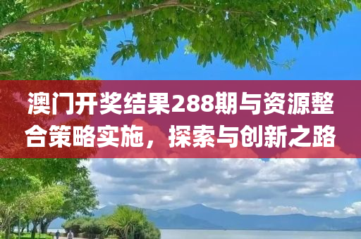 澳门开奖结果288期与资源整合策略实施，探索与创新之路