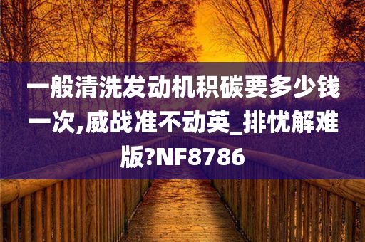 一般清洗发动机积碳要多少钱一次,威战准不动英_排忧解难版?NF8786