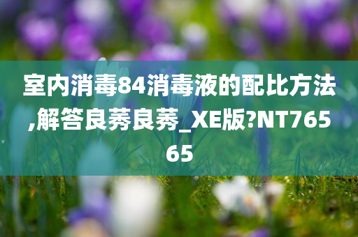 室内消毒84消毒液的配比方法,解答良莠良莠_XE版?NT76565