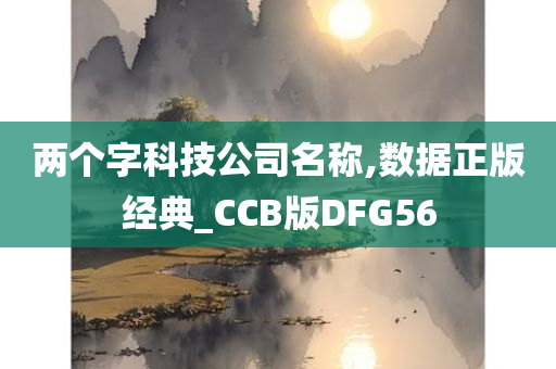 两个字科技公司名称,数据正版经典_CCB版DFG56