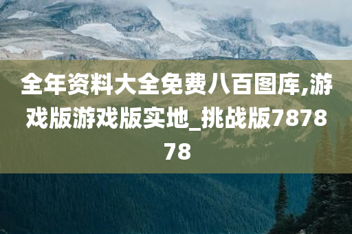 全年资料大全免费八百图库,游戏版游戏版实地_挑战版787878