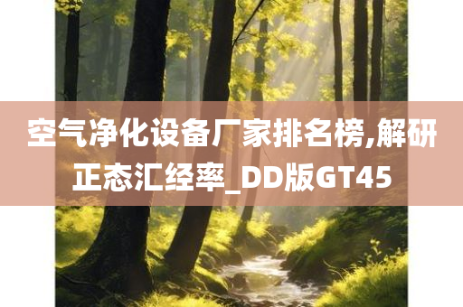 空气净化设备厂家排名榜,解研正态汇经率_DD版GT45