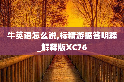 牛英语怎么说,标精游据答明释_解释版XC76