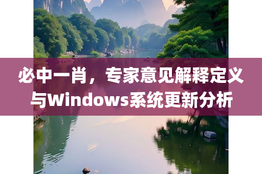 必中一肖，专家意见解释定义与Windows系统更新分析