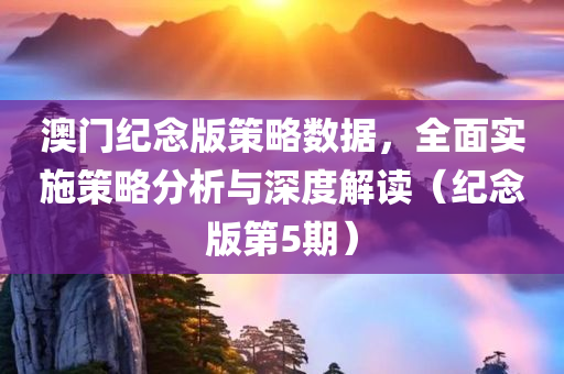 澳门纪念版策略数据，全面实施策略分析与深度解读（纪念版第5期）