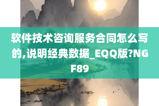 软件技术咨询服务合同怎么写的,说明经典数据_EQQ版?NGF89