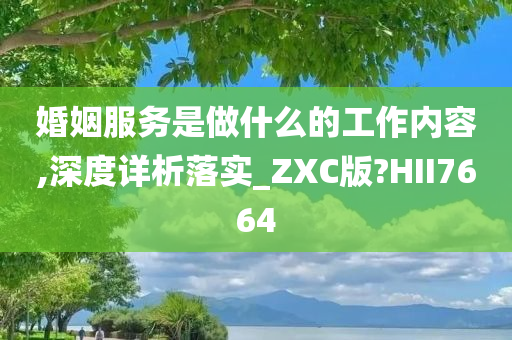 婚姻服务是做什么的工作内容,深度详析落实_ZXC版?HII7664