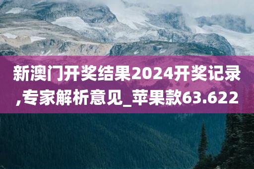 新澳门开奖结果2024开奖记录,专家解析意见_苹果款63.622