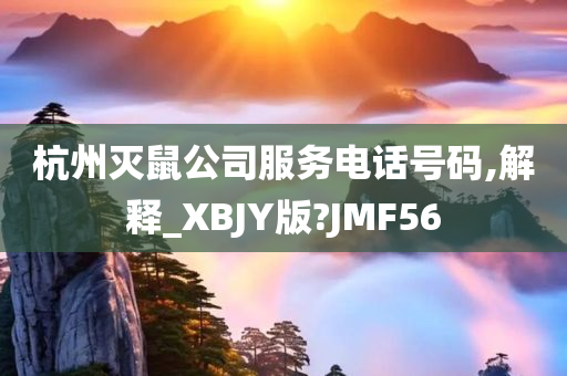 杭州灭鼠公司服务电话号码,解释_XBJY版?JMF56