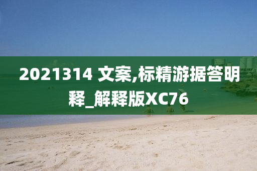 2021314 文案,标精游据答明释_解释版XC76