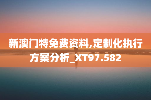 新澳门特免费资料,定制化执行方案分析_XT97.582