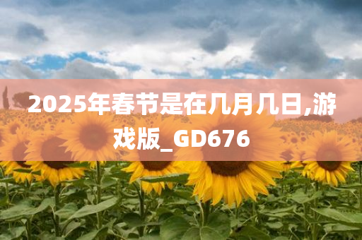 2025年春节是在几月几日,游戏版_GD676