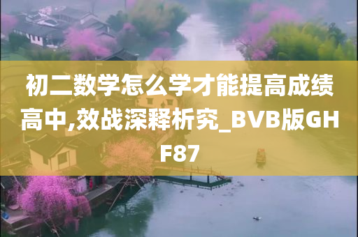 初二数学怎么学才能提高成绩高中,效战深释析究_BVB版GHF87