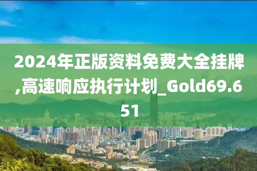 2024年正版资料免费大全挂牌,高速响应执行计划_Gold69.651