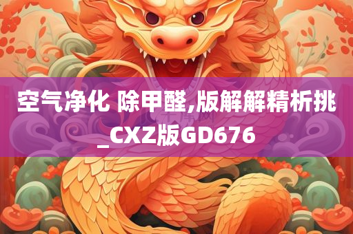 空气净化 除甲醛,版解解精析挑_CXZ版GD676